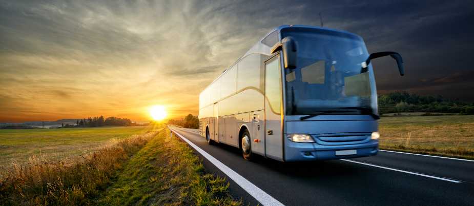 bus on highway